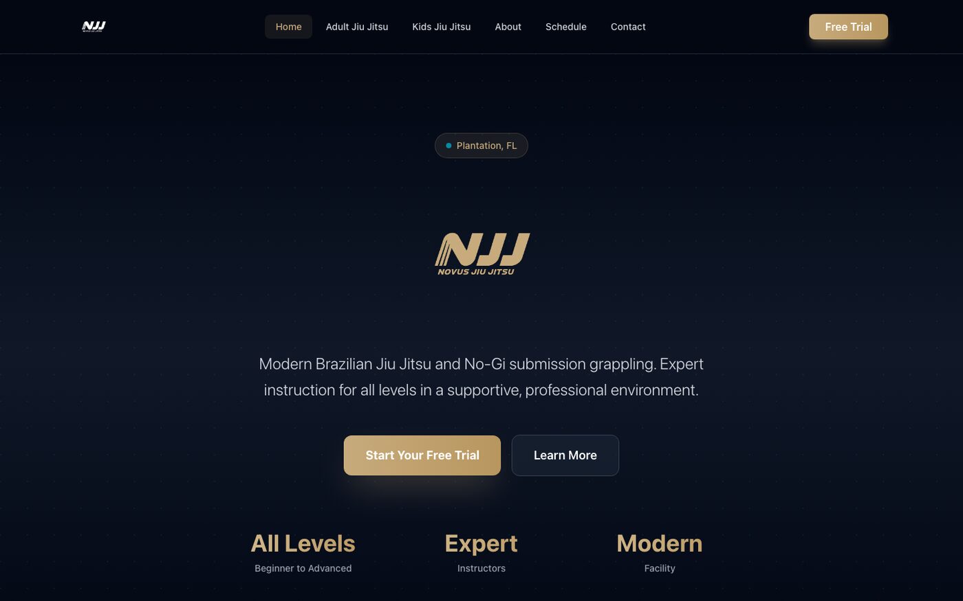Novus Jiu Jitsu homepage