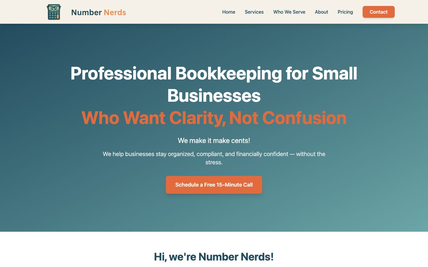 Number Nerds homepage