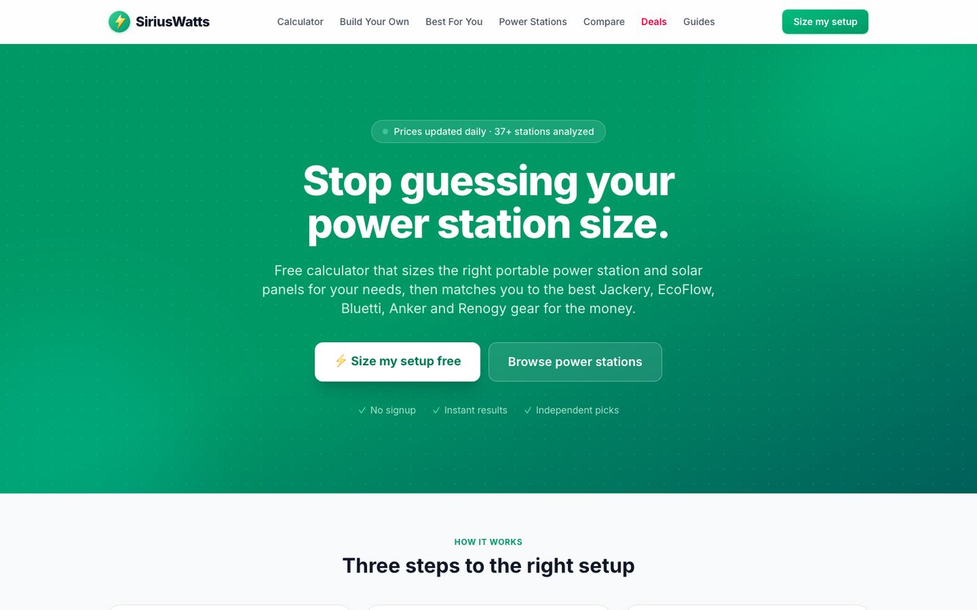 Sirius Watts homepage